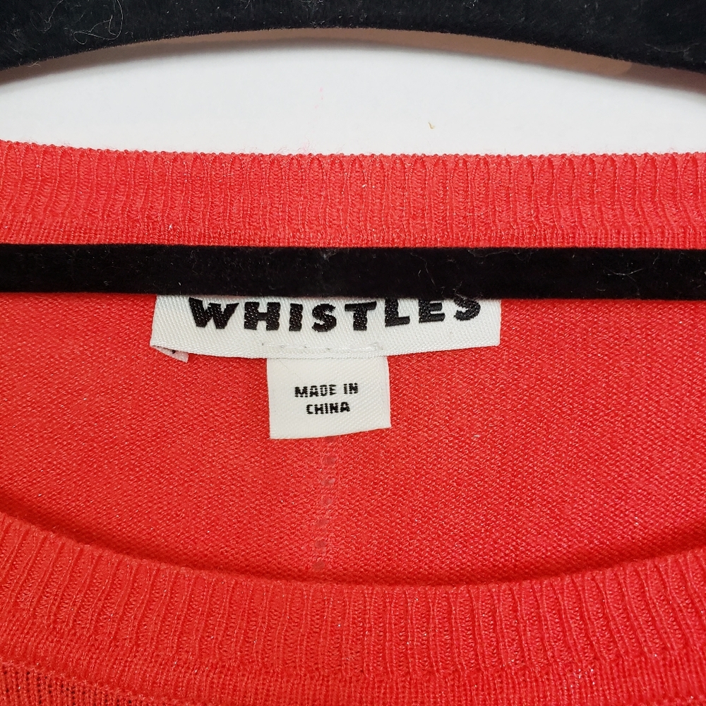 WHISTLES red sparkle sweater pullover - Picture 5 of 11